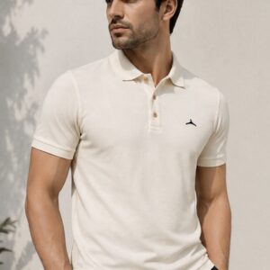 Camiseta Tipo Polo Red Wood white
